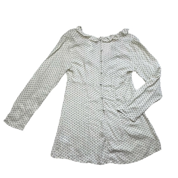 NWT Free People Deep V neck Cream Tunic Blouse/Mini Dress - Picture 6 of 15